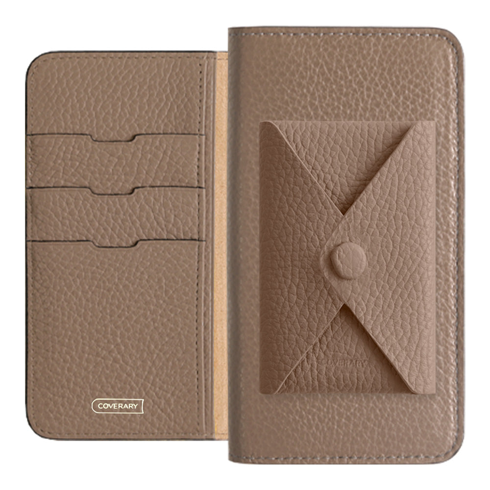 本革 32色 イタリアンシュリンクレザー 蓋ありポケット付き 手帳