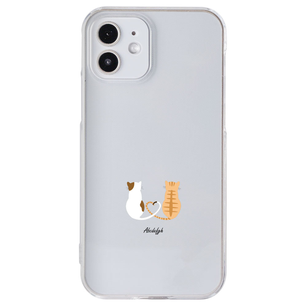 クリアケース プリント キャット 名入れ 背面ケース Google Pixel