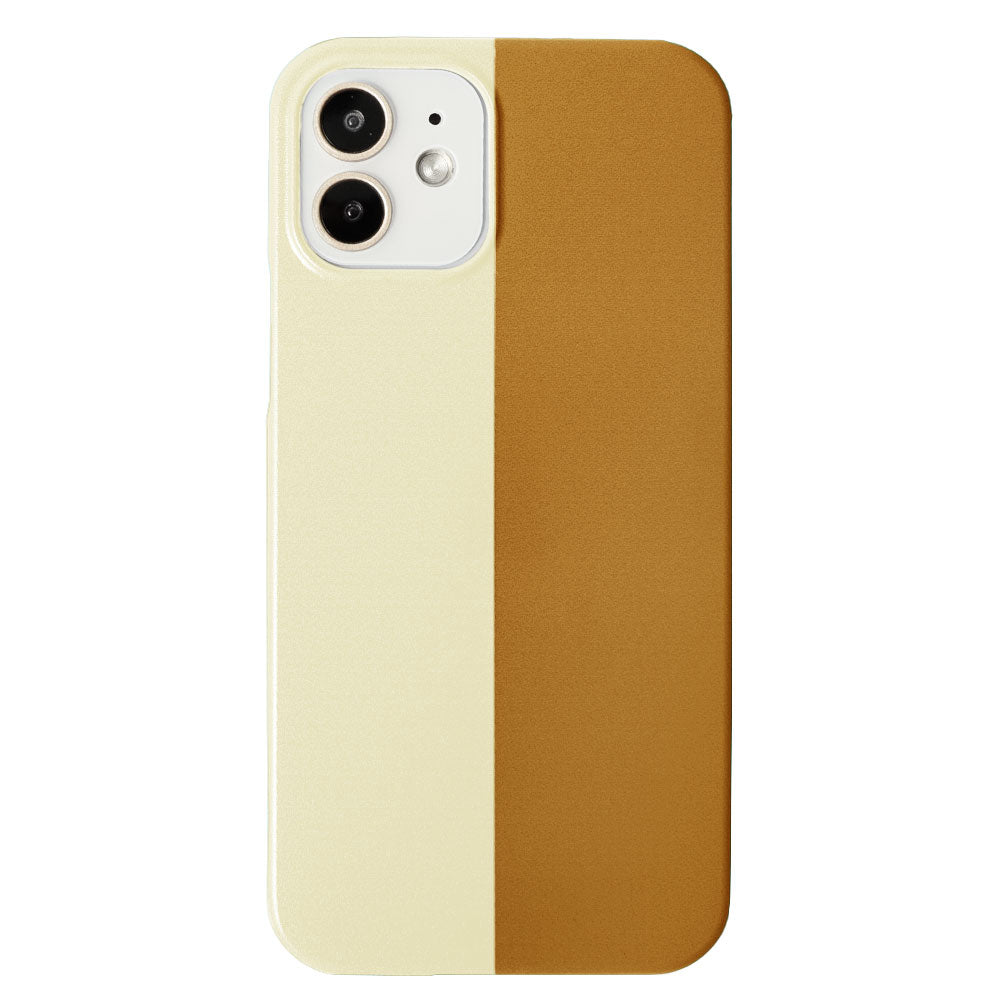 クリアケース プリント ツートンカラー 背面ケース iPhoneシリーズ