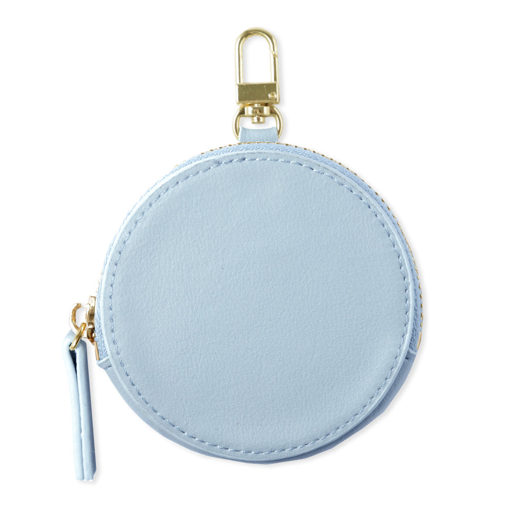 ヴィーガンレザー くすみパステルカラー スムースレザー調 丸