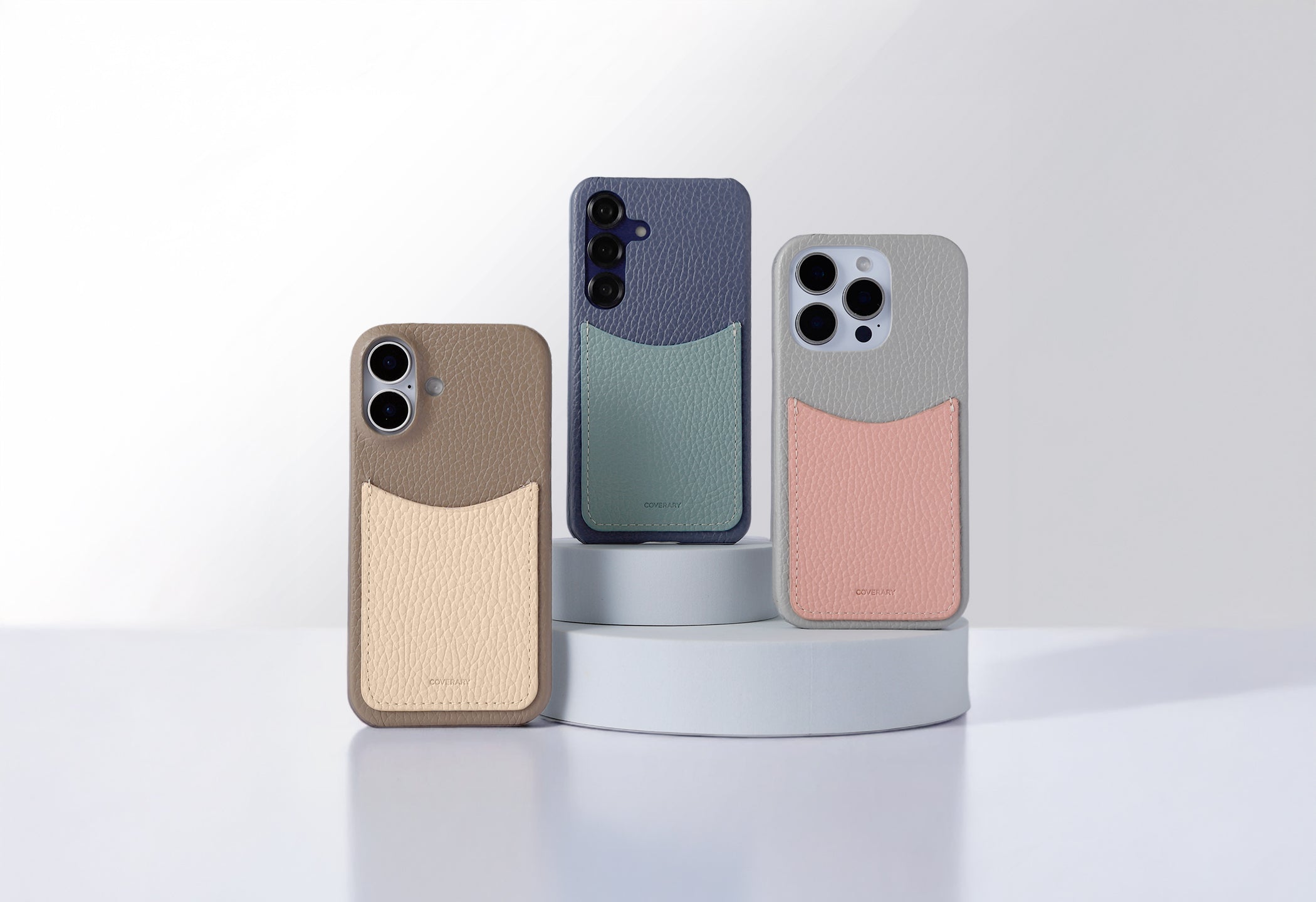 ポケット付きスマホケース