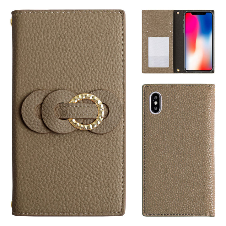 Vegan leather dusty color double ring wallet case Google Pixel series