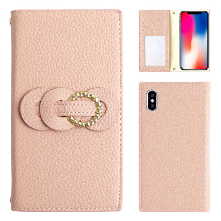 Vegan leather dusty color double ring wallet case Google Pixel series