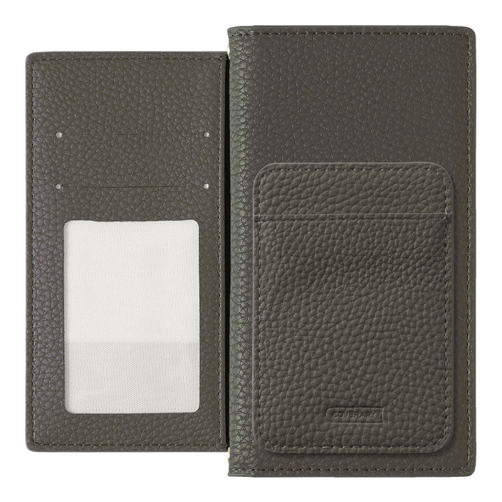 Étui portefeuille avec poche pour cartes verticale ou horizontale, couleur poussiéreuse en cuir végan, pour la série Xperia