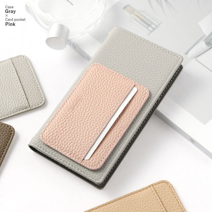 Vegan leather dusty color vertical/horizontal selectable card pocket notebook-style case for Google Pixel series