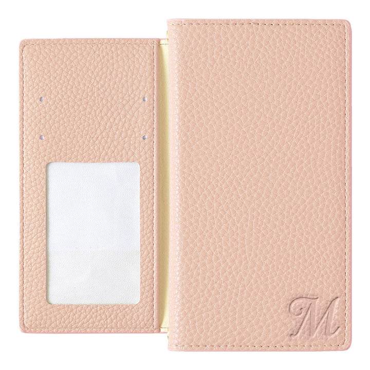 Vegan leather dusty color initial notebook-style case for Google Pixel series