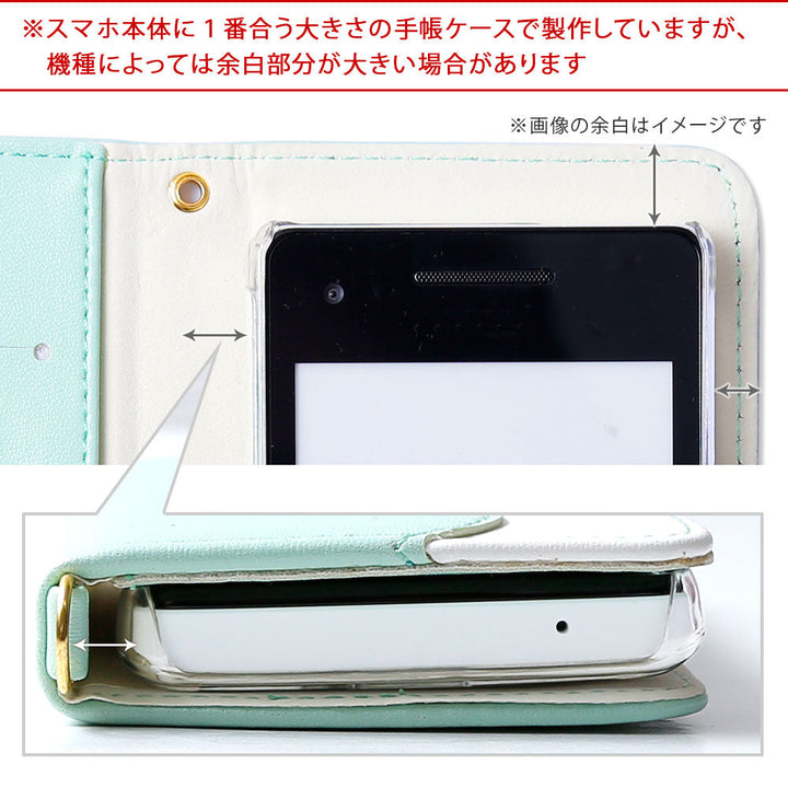 Vegan leather pastel color strap-attached folio case Galaxy series