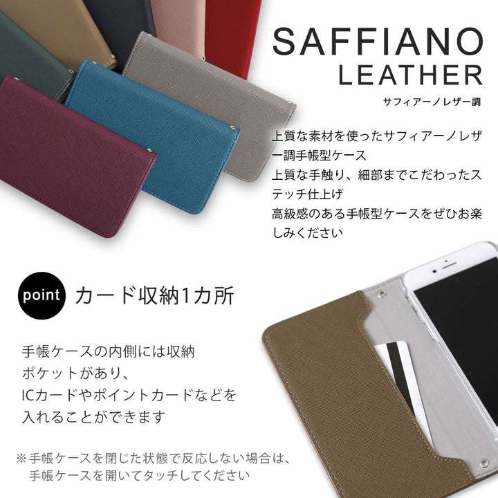 Vegan leather Saffiano leather-style folio case for Google Pixel series