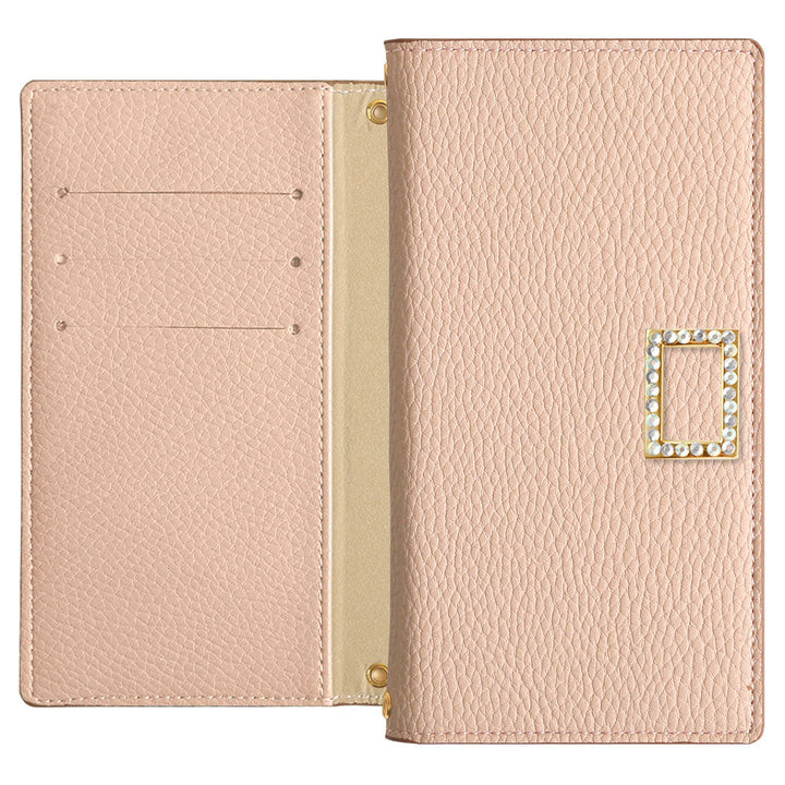 Vegan leather smoky color stone square deco folio case Google Pixel series