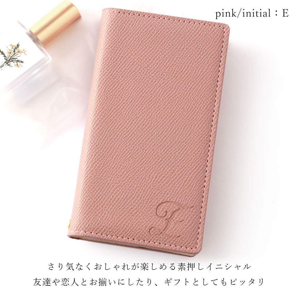 Vegan leather basic color stand function initial notebook-style case AQUOS series