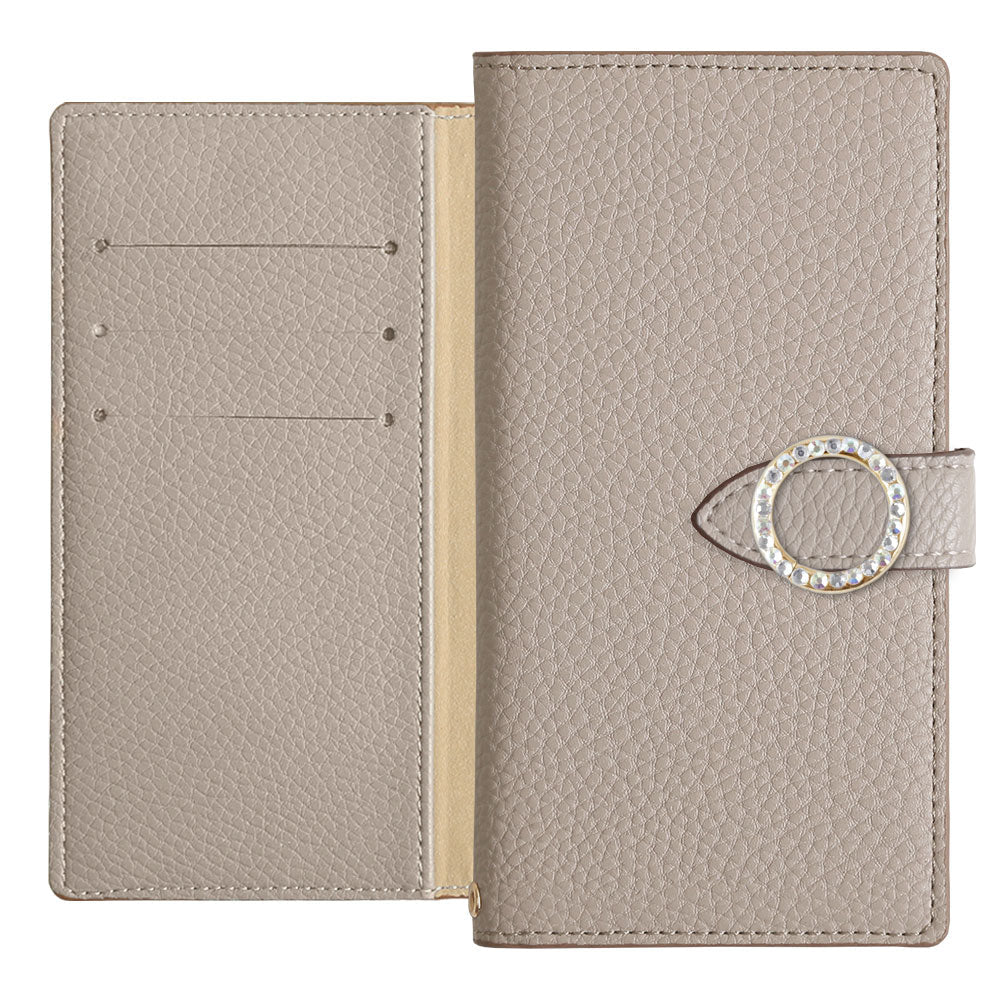 Vegan Leather Basic Round Stone Wallet Case (with Belt) for Google Pixel Series