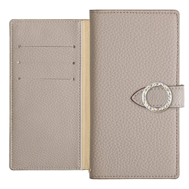 Vegan Leather Basic Round Stone Wallet Case (with Belt) for Google Pixel Series