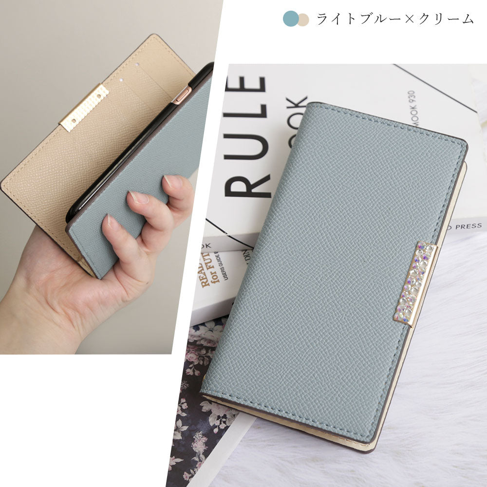 Vegan leather bicolor stand function stone frame deco wallet case for Google Pixel series