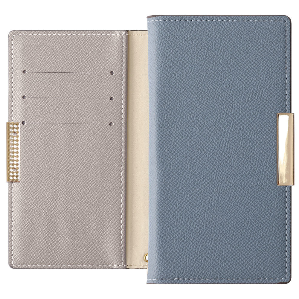 Vegan leather bicolor stand function frame deco notebook-style case AQUOS series
