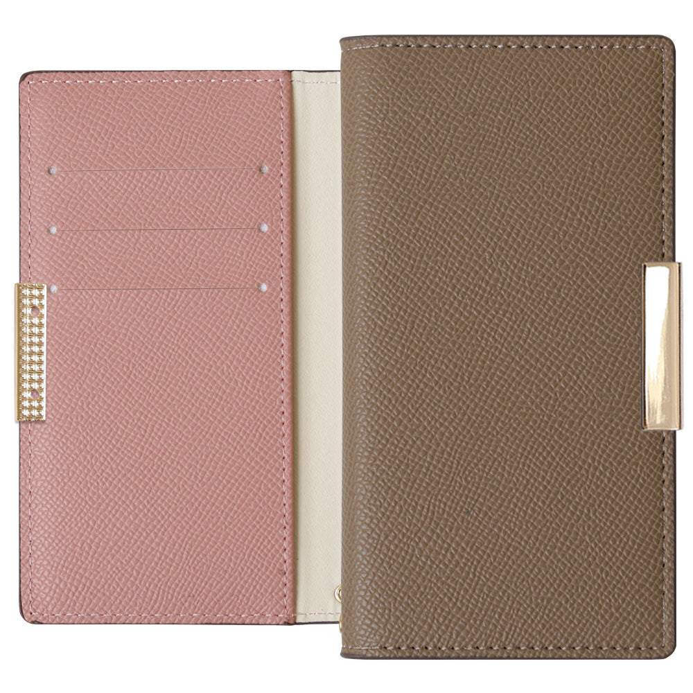 Vegan leather bicolor stand function frame deco notebook-style case AQUOS series