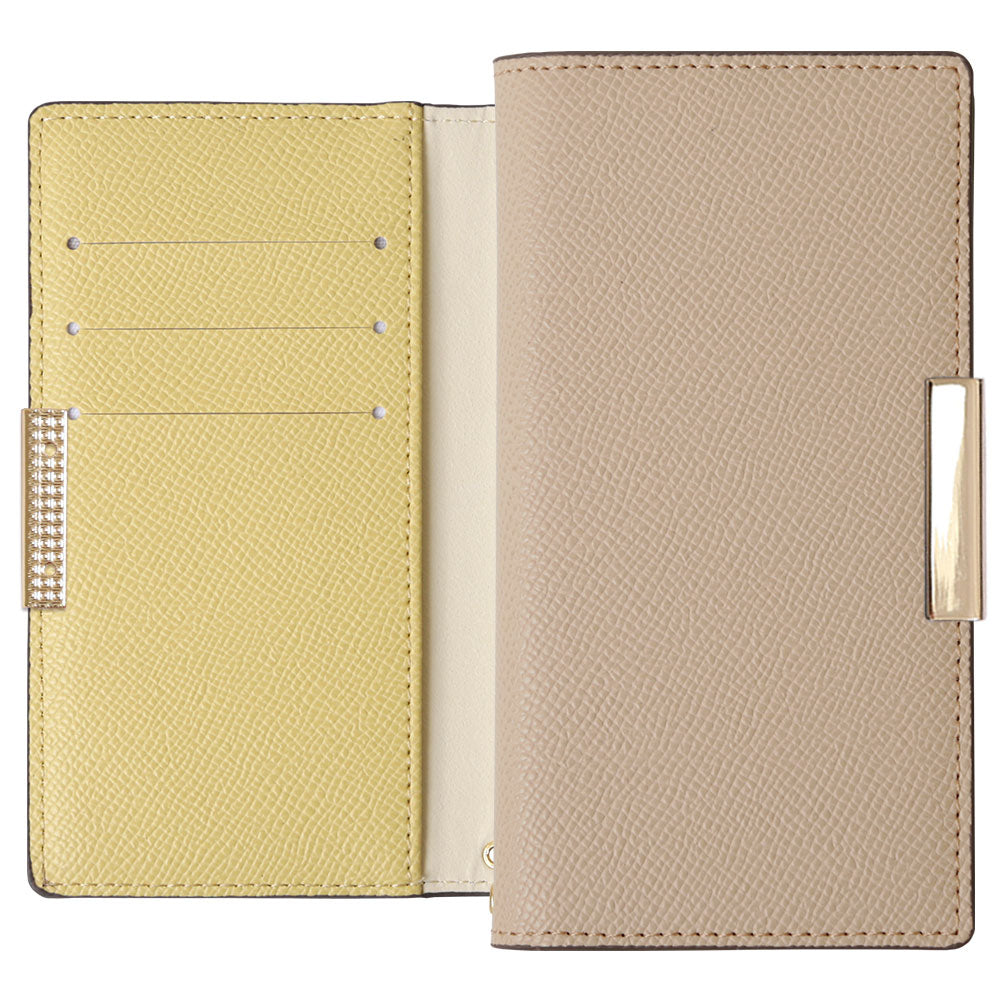Vegan leather bicolor stand function frame deco notebook-style case Xperia series