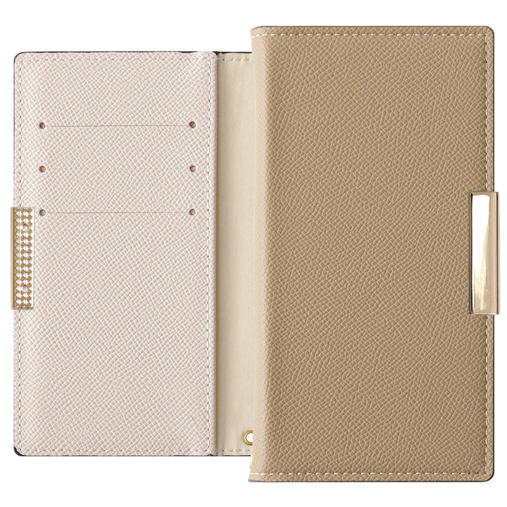 Vegan leather bicolor stand function frame deco notebook-style case Xperia series