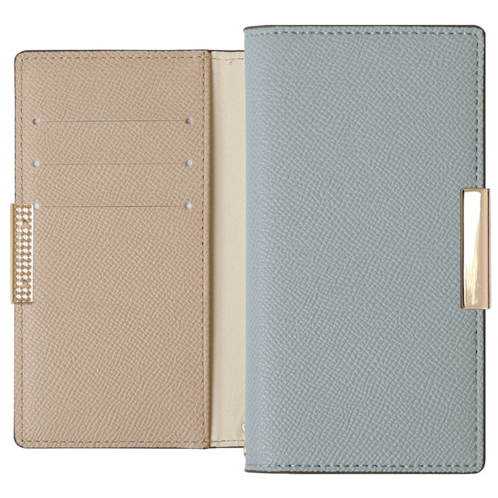 Étui portefeuille bicolore en cuir végan avec fonction support et décoration de cadre pour la série Google Pixel