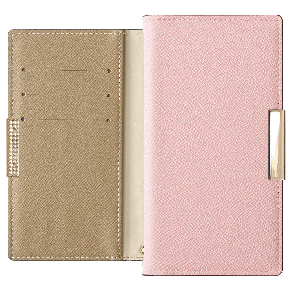 Vegan leather bicolor stand function frame deco notebook-style case Xperia series