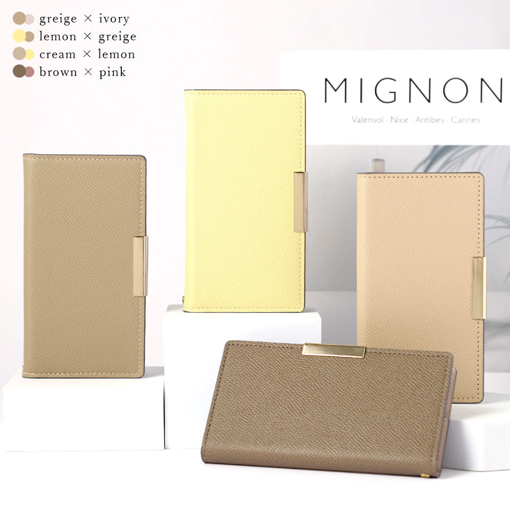 Vegan leather bicolor stand function frame deco notebook-style case Xperia series