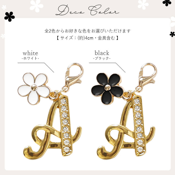 Vegan leather tri-fold muted pastel flower initial charm strap attached notebook-style case for Google Pixel series