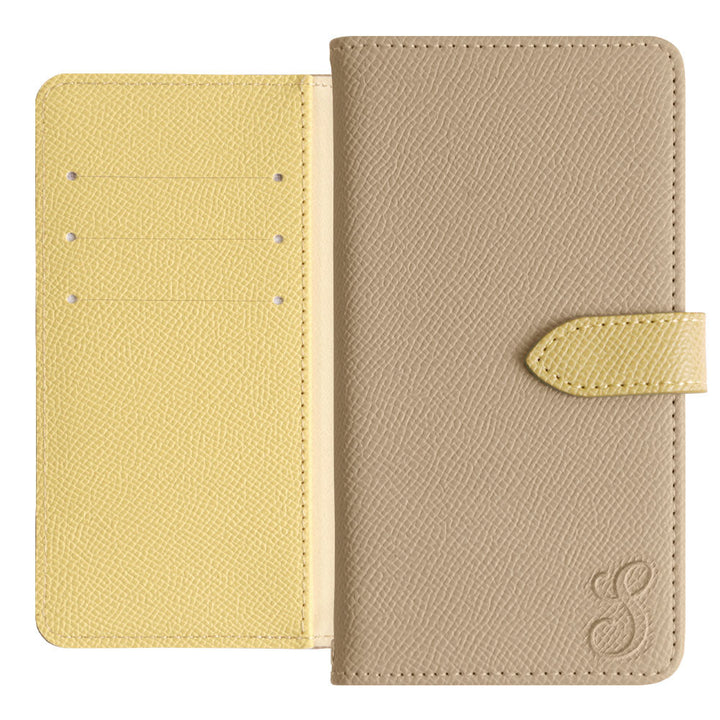 Vegan Leather Bicolor Initial Notebook Case (with Belt) Galaxy Series