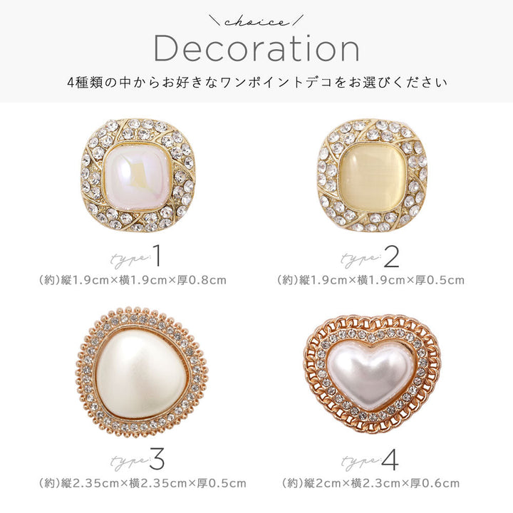 Étui portefeuille avec point perle décoratif et miroir matelassé (avec ceinture) pour la série AQUOS