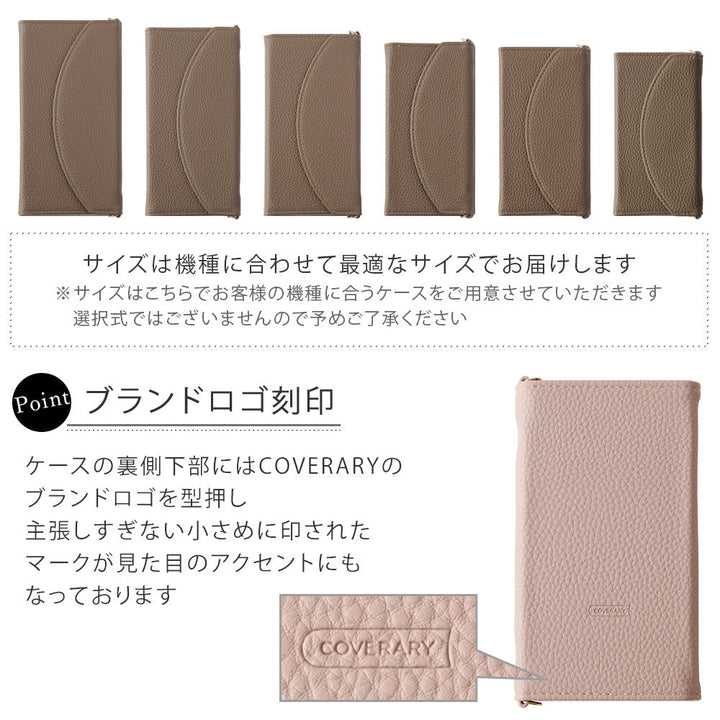 Étui portefeuille pliable en trois, cuir végan couleur fumée avec décoration perle cristal et sangle, pour la série Xperia