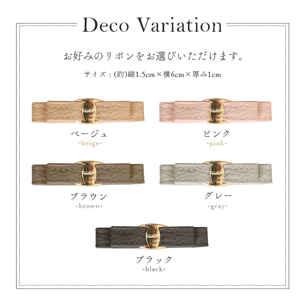 キルティング ミラー付き リボン スタッズ 手帳型ケース Galaxyシリーズ