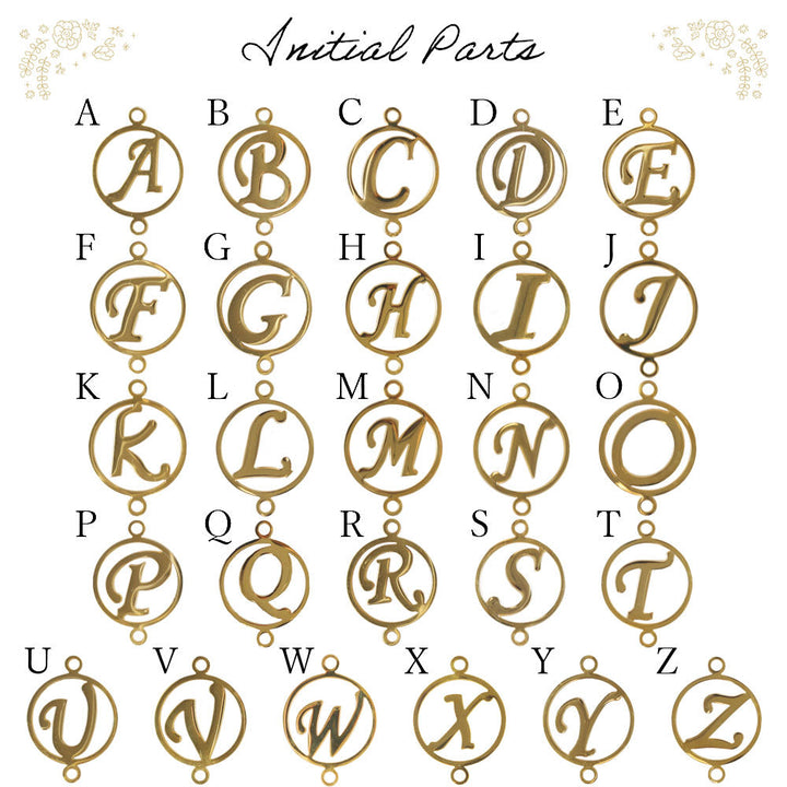 Vegan leather dusty color strap & cat flower initial charm attached notebook-style case (with belt) AQUOS series