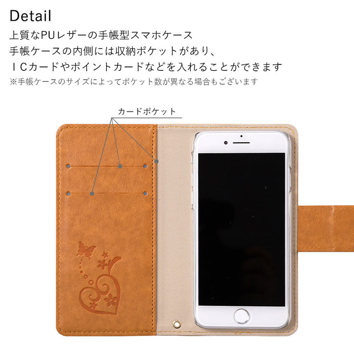 Vegan Leather Butterfly Flower Embossed Wallet Case for iPhone Series