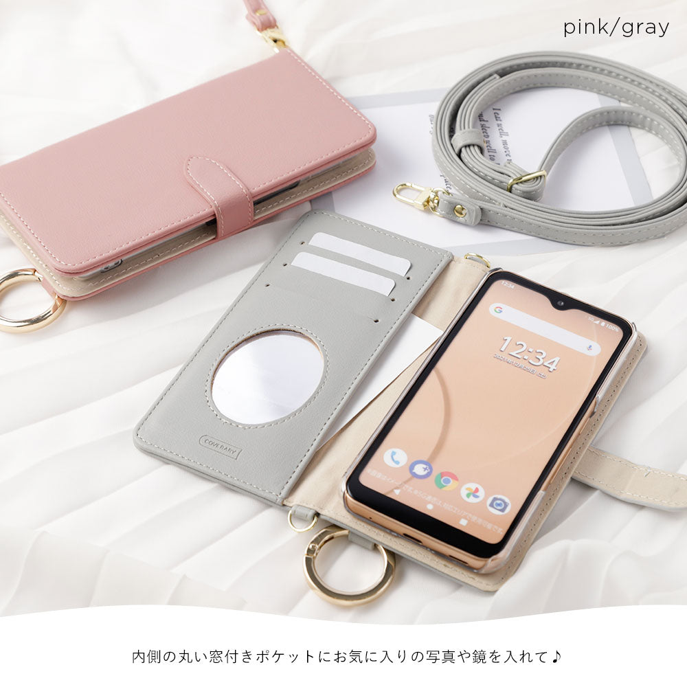 Étui portefeuille avec ceinture à main et bandoulière en cuir végan pastel terne (avec ceinture) pour la série Google Pixel