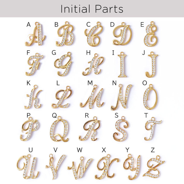 ヴィーガンレザー ネコキルティング イニシャルファーチャーム付き 手帳型ケース Xperiaシリーズ