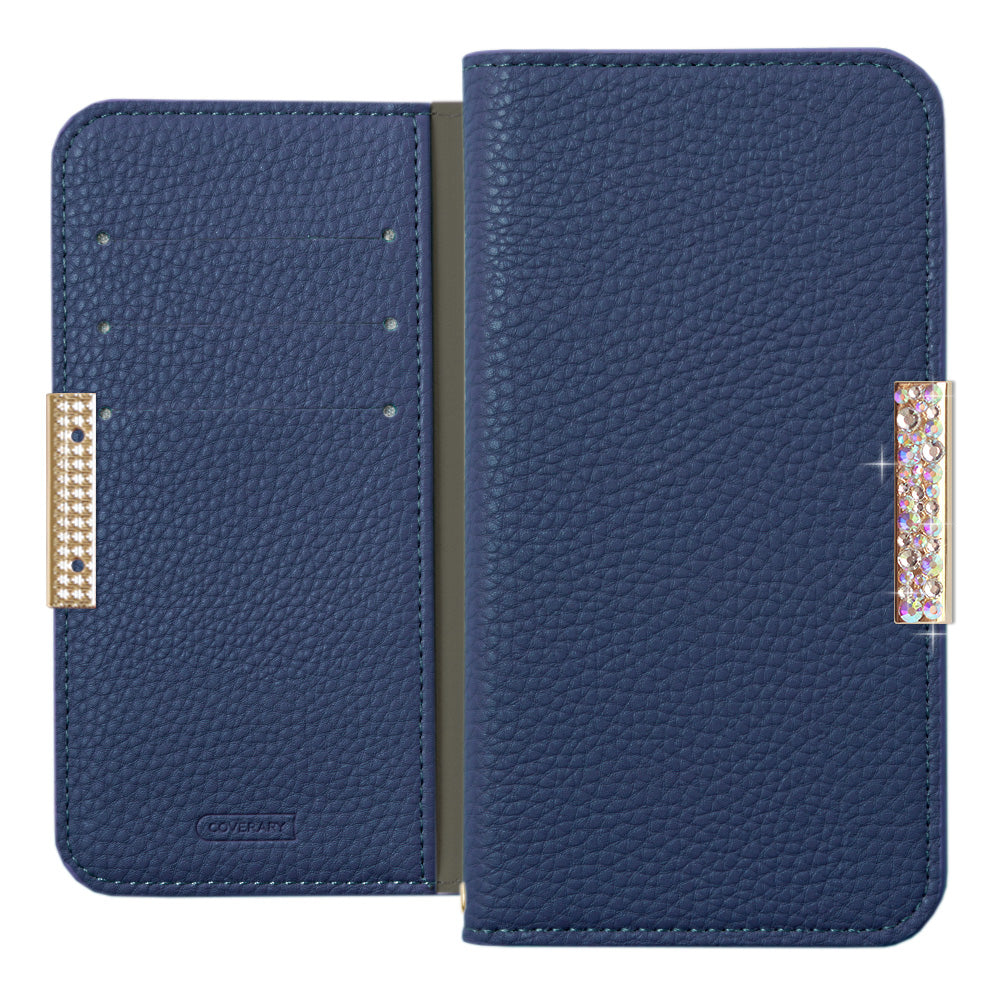 Vegan leather textured simple leather-style stone frame decoration stand function notebook-style case Galaxy series