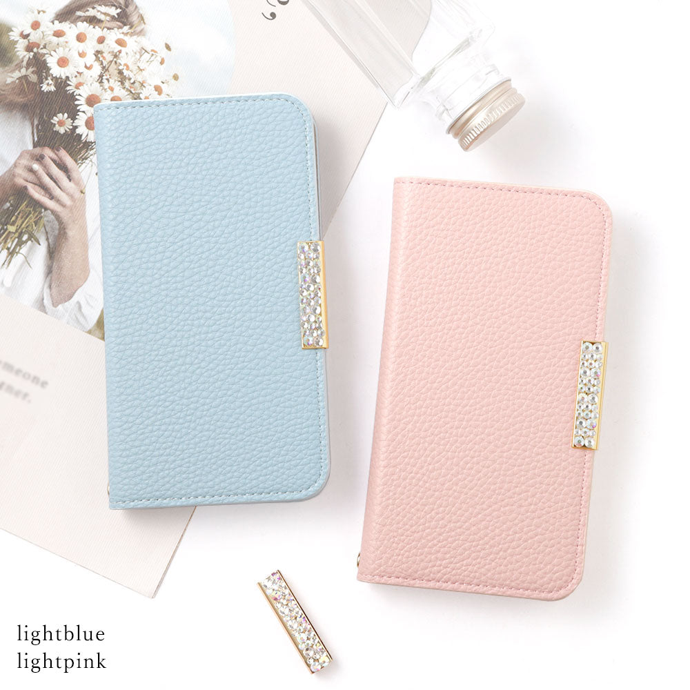 Vegan leather textured simple leather-style stone frame decoration stand function notebook-style case Galaxy series