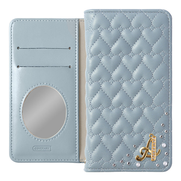 Étui portefeuille avec miroir, décoré d&