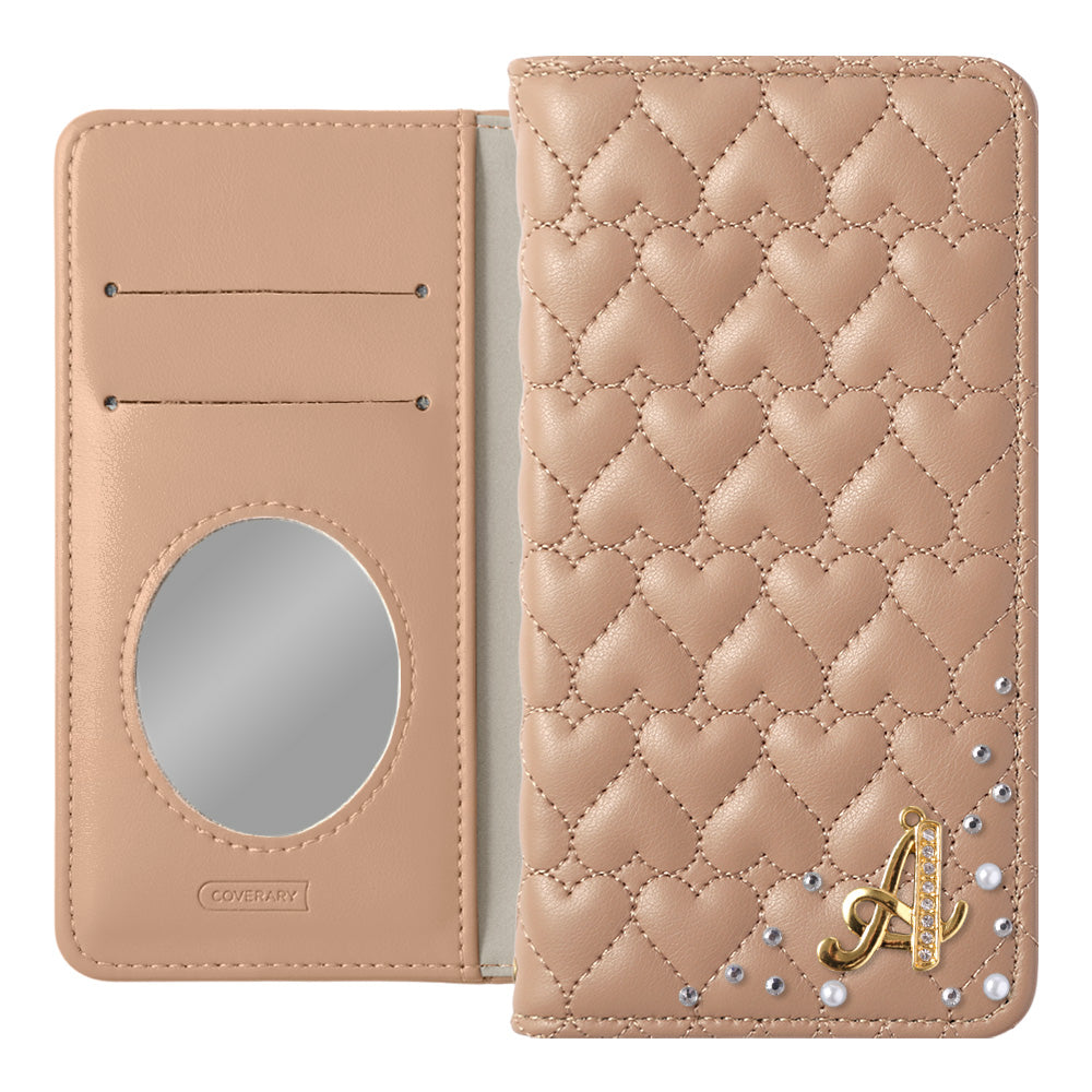 Étui portefeuille avec miroir, décoré d&