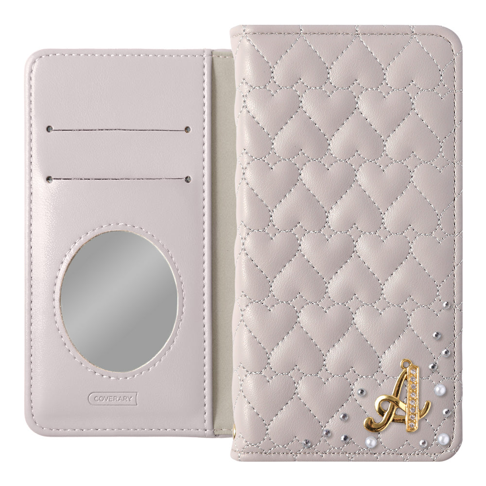 Étui portefeuille avec miroir, décoré d&