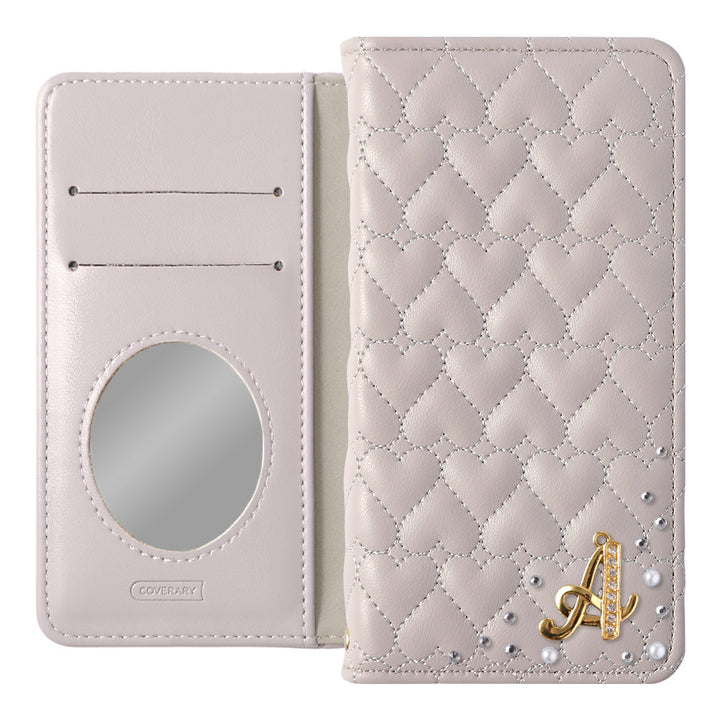 Étui portefeuille avec miroir, décoré d&