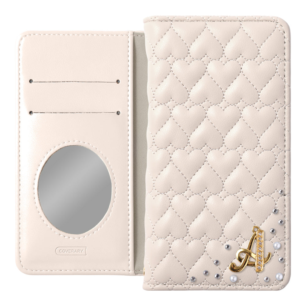 Étui portefeuille avec miroir, décoré d&
