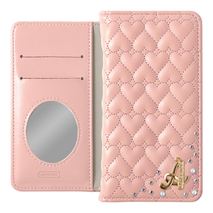 Étui portefeuille avec miroir, décoré d&