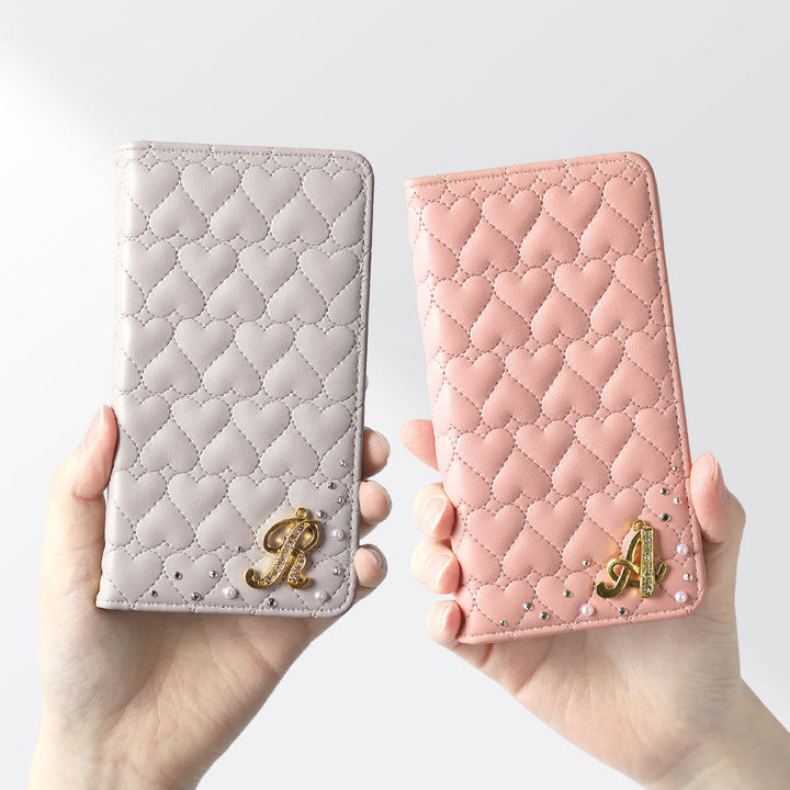 Étui portefeuille avec miroir, décoré d&