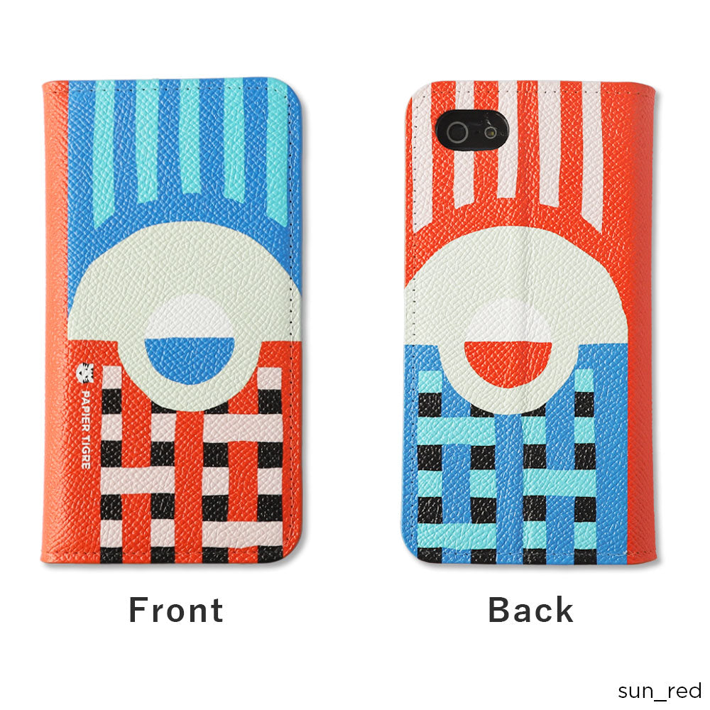 PAPIER TIGRE ICE PINK Étui portefeuille en cuir véritable