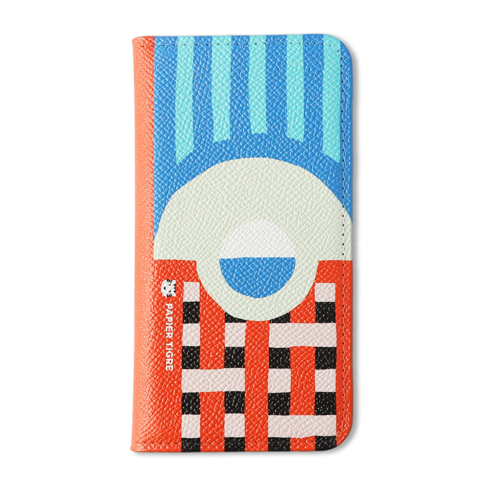 PAPIER TIGRE ICE PINK Étui portefeuille en cuir véritable