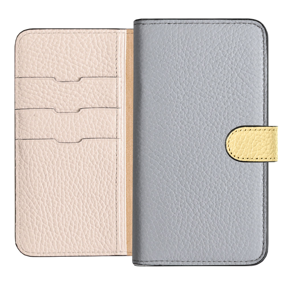 Genuine Leather 32 Colors Italian Shrink Leather Triple Color Notebook-Style Case (With Belt) Xperia Series