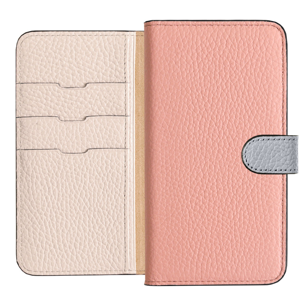 Genuine Leather 32 Colors Italian Shrink Leather Triple Color Notebook-Style Case (With Belt) Xperia Series