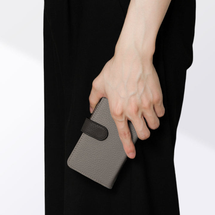 Genuine Leather 32 Colors Italian Shrink Leather Triple Color Notebook-Style Case (With Belt) Xperia Series