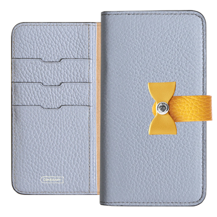 本革 32色 イタリアンシュリンクレザー 4wayベルト＆リボンデコ 手帳型ケース