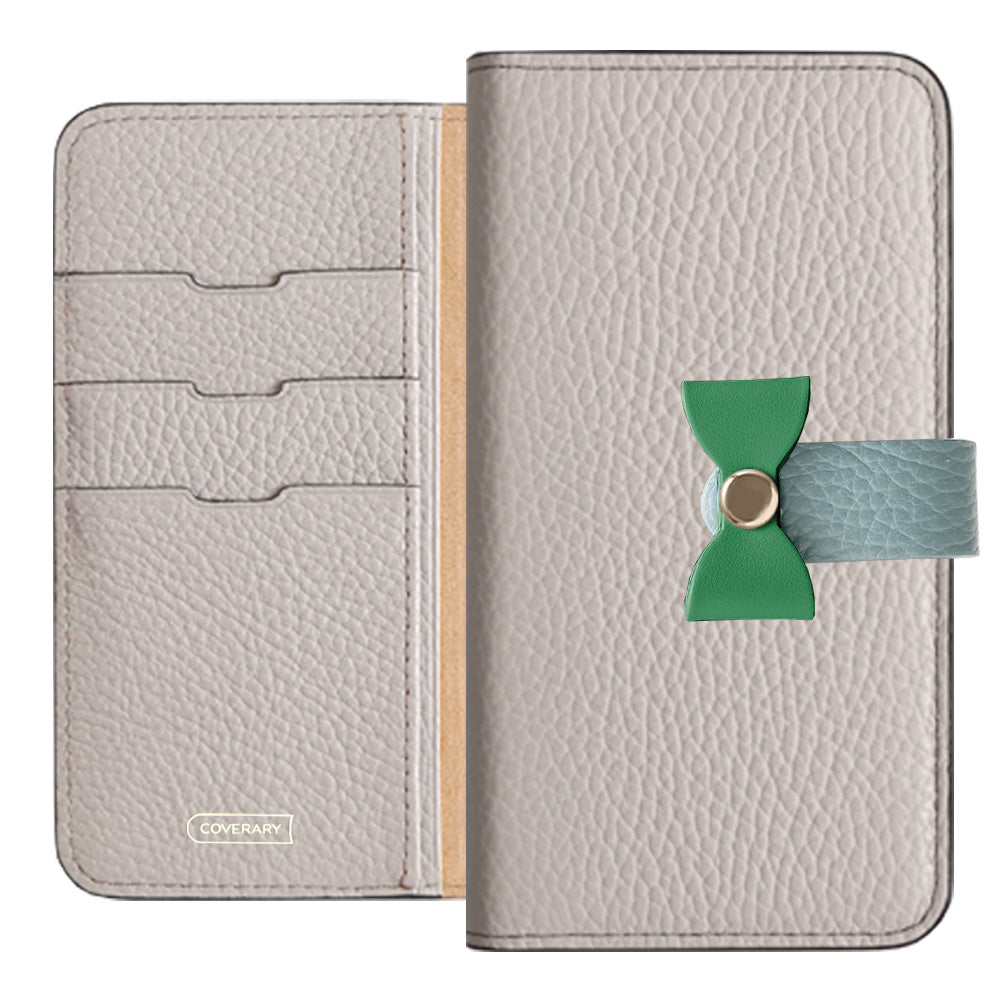 Cuir véritable 32 couleurs cuir italien grainé ceinture 3-en-1 et décoration ruban étui portefeuille pour la série Google Pixel