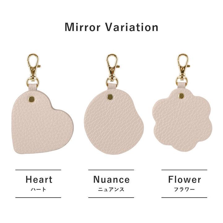 Genuine Leather 32 Colors Italian Shrink Leather Motif Mirror Charm with Shoulder Strap Notebook-style Case (with Belt) for Xperia Series